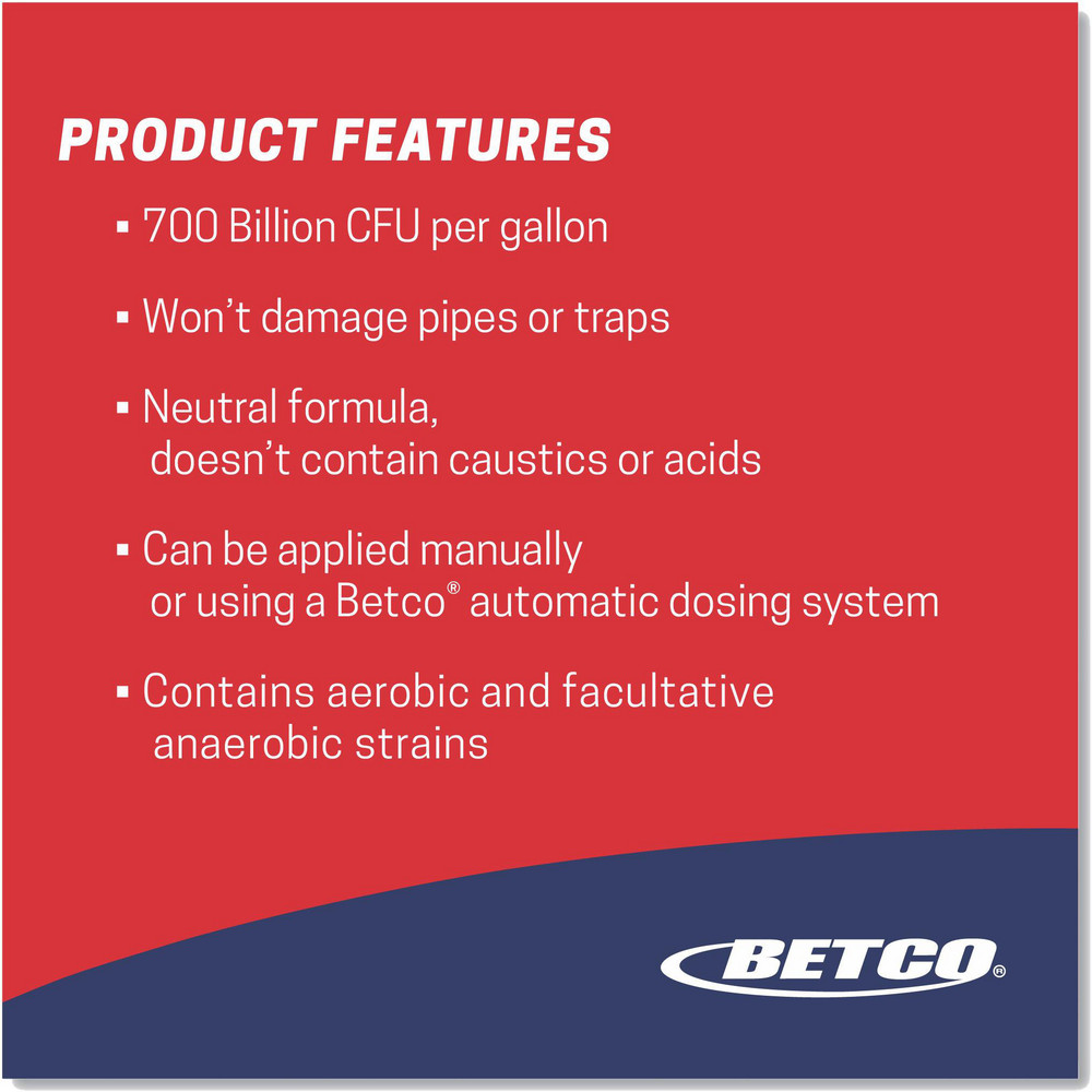 Betco Drain Cleaners & Openers; Product Type Drain Cleaner; Form