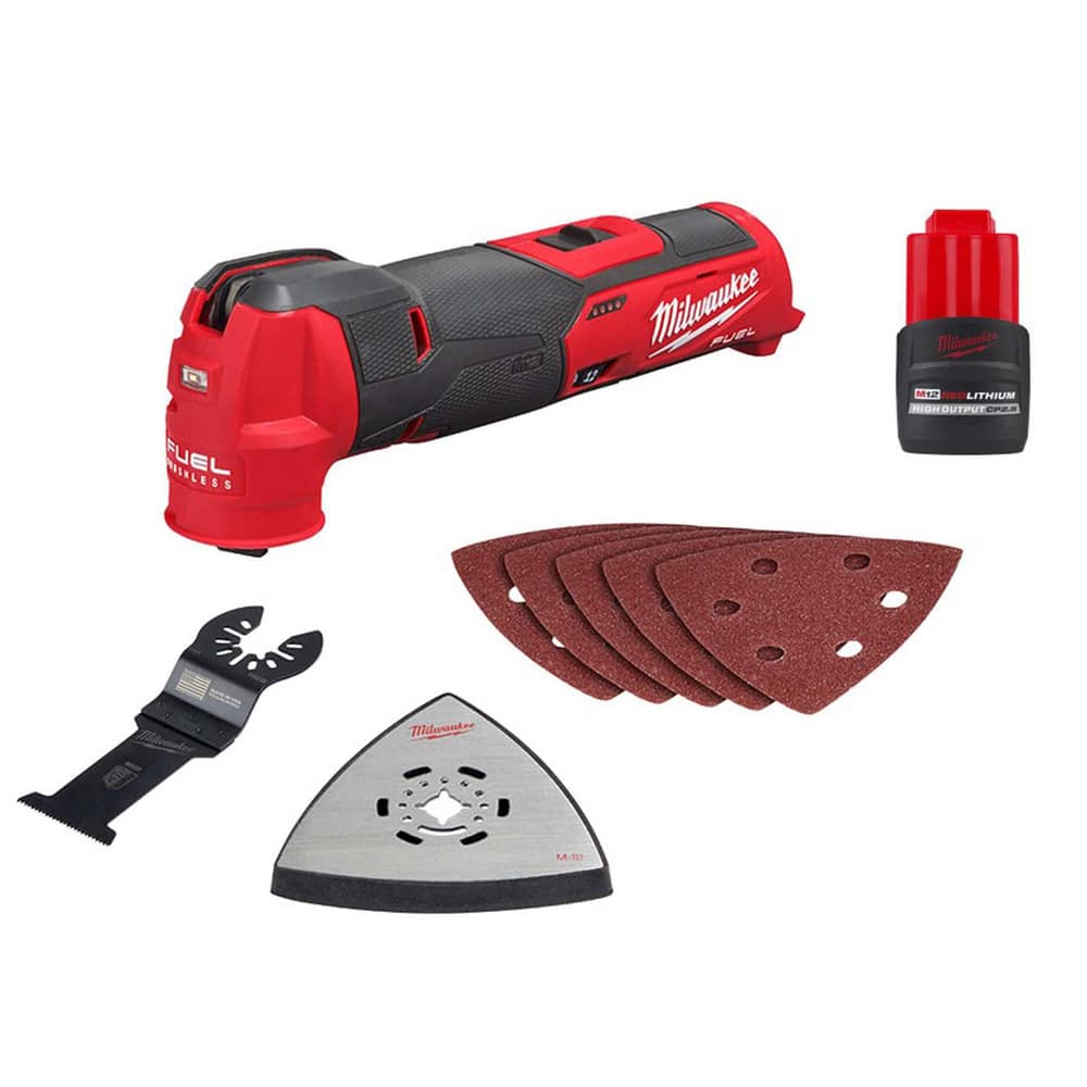 Rotary & Multi-Tools; Product Type: Oscillating Multi-Tool ; Batteries Included: No ; Oscillation Per Minute: 11000 to 20000 ; Battery Chemistry: Lithium-ion ; Voltage: 12.00 ; For Use With: Sanding Pad; Sanding Paper; Wood Blade