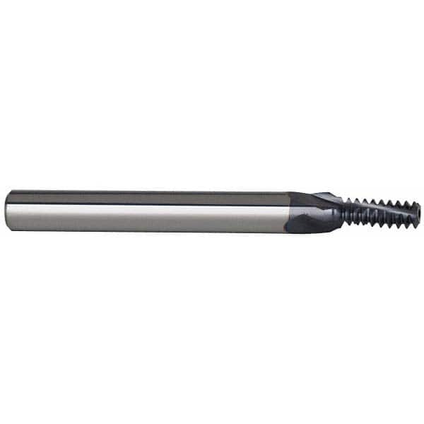 Carmex B0250C0420UN Helical Flute Thread Mill: 1/4-20, Internal, 3 Flute, 1/4" Shank Dia, Solid Carbide 