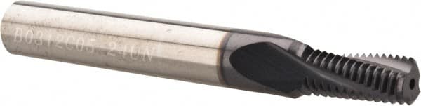 Carmex B0312C0524UN Helical Flute Thread Mill: 5/16-24, Internal, 3 Flute, 5/16" Shank Dia, Solid Carbide 