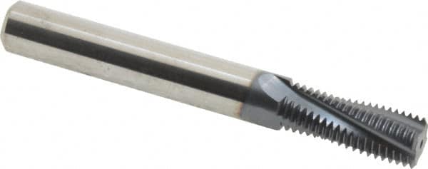 Carmex B0312D0824UN Helical Flute Thread Mill: 3/8 & 9/16 - 5/8, Internal, 4 Flute, 5/16" Shank Dia, Solid Carbide 