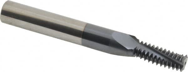 Carmex B0500C1012UN Helical Flute Thread Mill: 9/16-12, Internal, 3 Flute, 1/2" Shank Dia, Solid Carbide 
