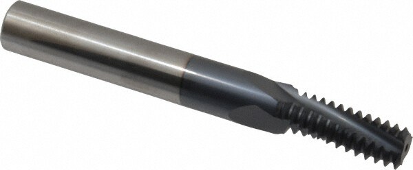 Carmex B0500C1111UN Helical Flute Thread Mill: 5/8-11, Internal, 3 Flute, 1/2" Shank Dia, Solid Carbide Image