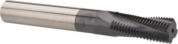Carmex B0500D1216UN Helical Flute Thread Mill: 3/4-16, Internal, 4 Flute, 1/2" Shank Dia, Solid Carbide 