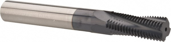 Carmex B0500D1216UN Helical Flute Thread Mill: 3/4-16, Internal, 4 Flute, 1/2" Shank Dia, Solid Carbide Image