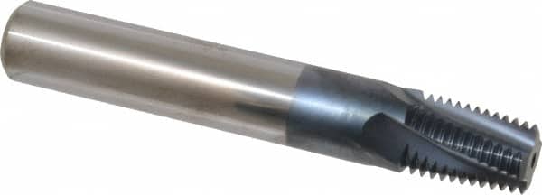 Carmex B0625D0814NPT Helical Flute Thread Mill: 1/2-14 to 3/4-14, Internal & External, 4 Flute, 5/8" Shank Dia, Solid Carbide 