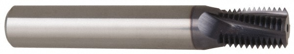 Carmex B0625D0814NPTF Helical Flute Thread Mill: 1/2-14 to 3/4-14, Internal & External, 4 Flute, 5/8" Shank Dia, Solid Carbide Image