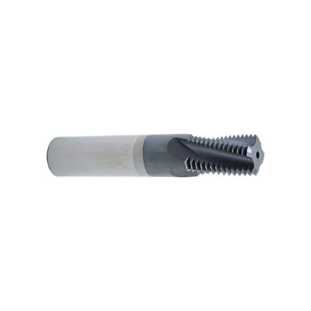 Carmex B0750D11115NPTF Helical Flute Thread Mill: 1 - 11-1/2 to 2 - 11-1/2, Internal & External, 4 Flute, 3/4" Shank Dia, Solid Carbide 