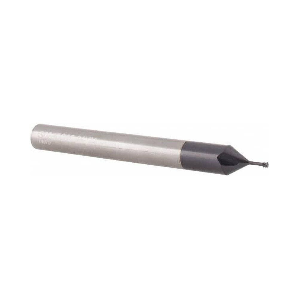 Straight Flute Thread Mill: 1/4-28, Internal, 3 Flutes, 1/4" Shank Dia, Solid Carbide