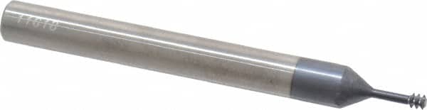 Carmex S0250C2832UN Helical Flute Thread Mill: #6-32, Internal, 3 Flute, 1/4" Shank Dia, Solid Carbide 