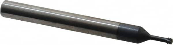 Carmex S0250C300.6ISO Helical Flute Thread Mill: Internal, 3 Flute, 1/4" Shank Dia, Solid Carbide 