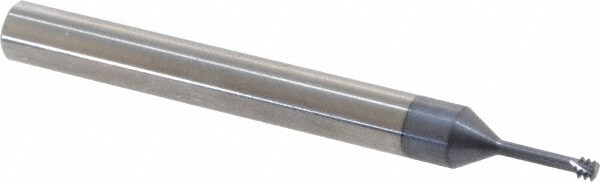 Straight Flute Thread Mill: #5 & #6, Internal, 3 Flutes, 1/4" Shank Dia, Solid Carbide