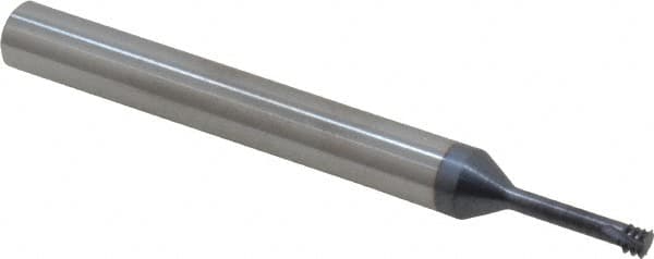 Carmex S0250C490.7ISO Helical Flute Thread Mill: Internal, 3 Flute, 1/4" Shank Dia, Solid Carbide 