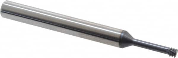 Carmex S0250C5932UN Helical Flute Thread Mill: #10-32, Internal, 3 Flute, 1/4" Shank Dia, Solid Carbide 