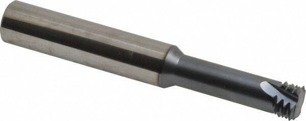 Straight Flute Thread Mill: Internal, 4 Flutes, 1/2" Shank Dia, Solid Carbide