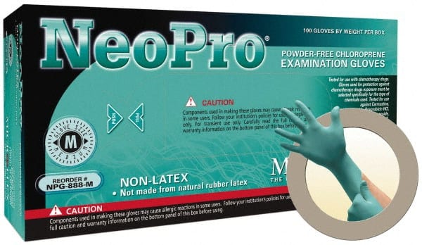 Microflex NPG-888-XS Disposable Gloves: X-Small, Neoprene, Medical Grade 