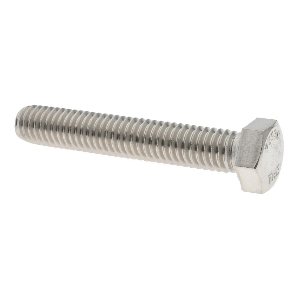 Value Collection R57001139 Hex Head Cap Screw: 3/8-16 x 2-1/4", Grade 18-8 Stainless Steel, Uncoated Image