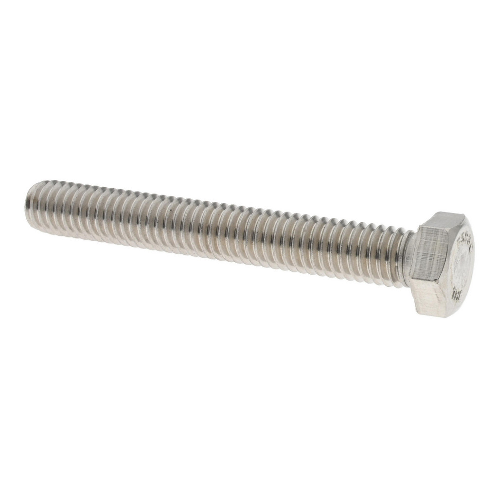 Value Collection R57001140 Hex Head Cap Screw: 3/8-16 x 2-3/4", Grade 18-8 Stainless Steel, Uncoated Image