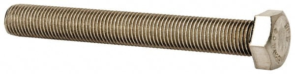 Value Collection R57001150 Hex Head Cap Screw: 3/8-24 x 3", Grade 18-8 Stainless Steel, Uncoated Image