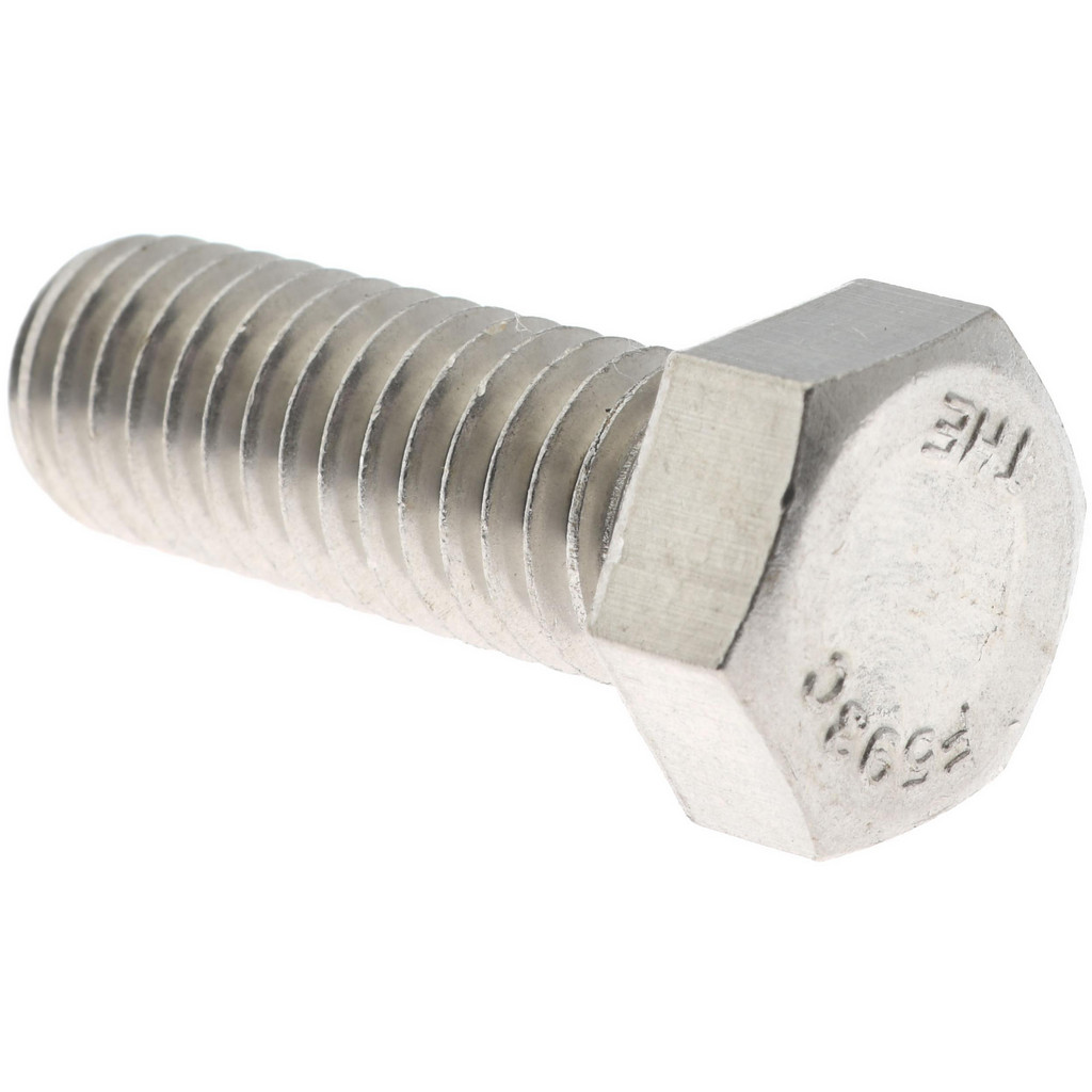 Value Collection R57001151 Hex Head Cap Screw: 7/16-14 x 1-1/4", Grade 18-8 Stainless Steel, Uncoated Image