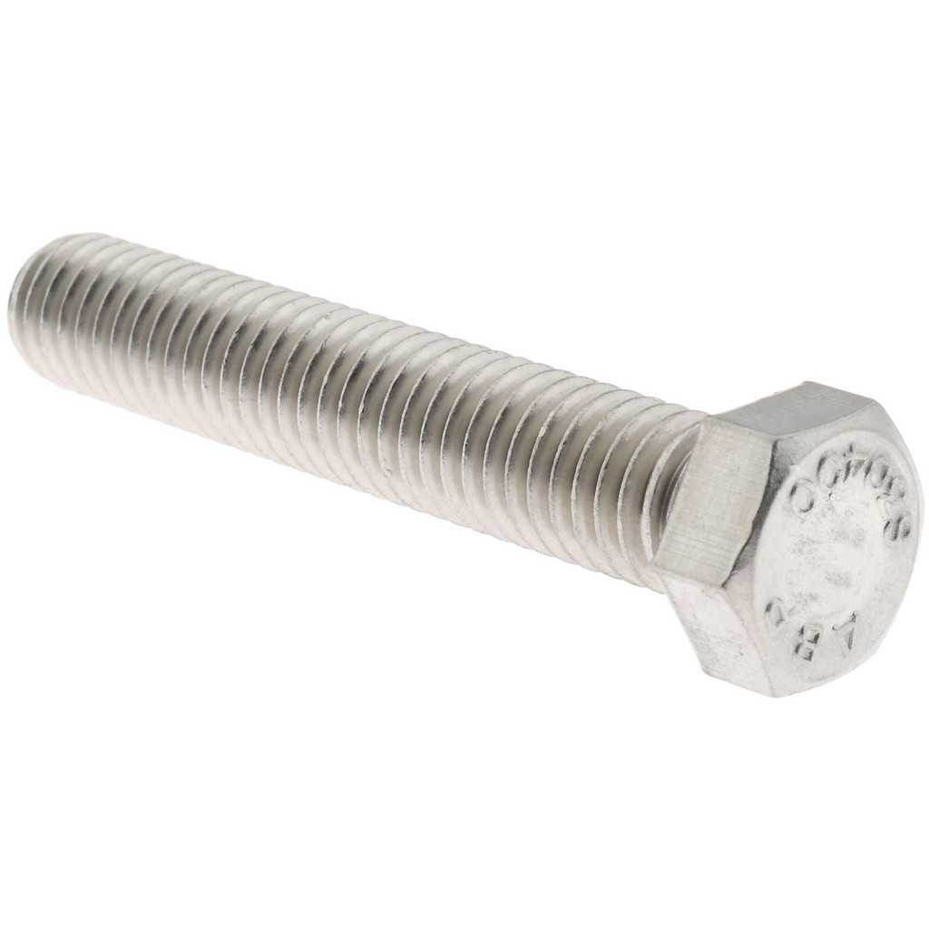 Value Collection R57001154 Hex Head Cap Screw: 7/16-14 x 2-1/2", Grade 18-8 Stainless Steel, Uncoated Image