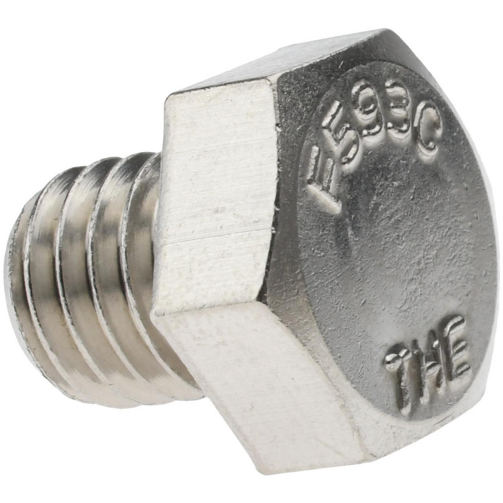 Value Collection R57001160 Hex Head Cap Screw: 1/2-13 x 1/2", Grade 18-8 Stainless Steel, Uncoated Image
