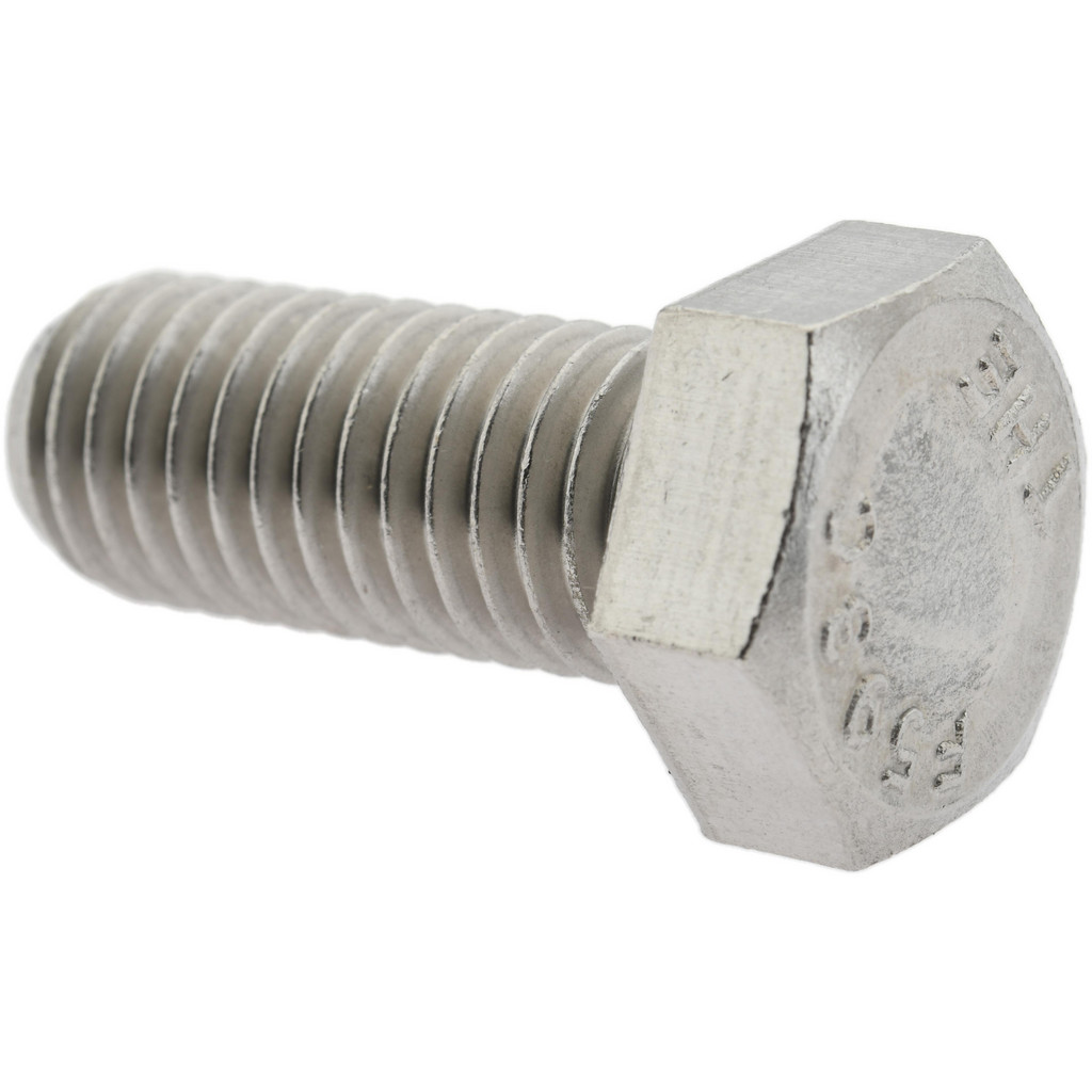 Value Collection 207488 Hex Head Cap Screw: 1/2-13 x 1-1/4", Grade 18-8 Stainless Steel, Uncoated Image
