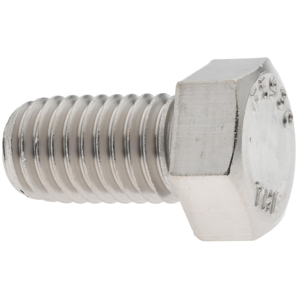 Value Collection R57001174 Hex Head Cap Screw: 9/16-12 x 1", Grade 18-8 Stainless Steel, Uncoated Image
