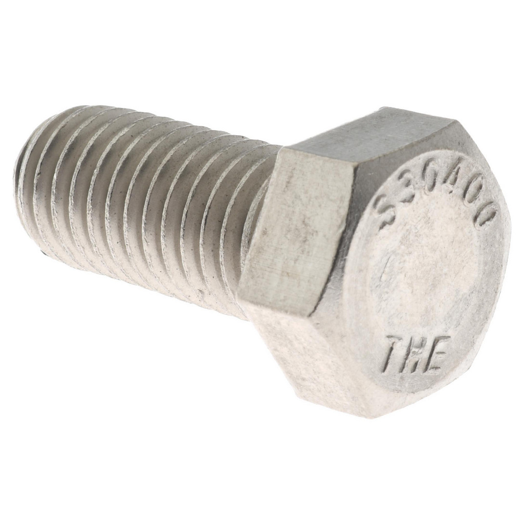 Value Collection R57001175 Hex Head Cap Screw: 9/16-12 x 1-1/4", Grade 18-8 Stainless Steel, Uncoated Image