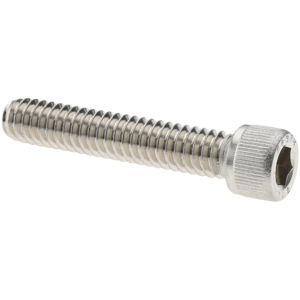 Value Collection R57001035 Hex Head Cap Screw: 1/4-20 x 1-3/8", Grade 18-8 Stainless Steel, Uncoated Image