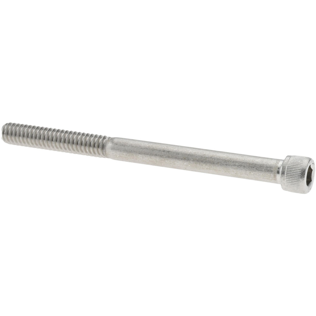 Value Collection R57001036 Hex Head Cap Screw: 1/4-20 x 3-1/4", Grade 18-8 Stainless Steel, Uncoated Image