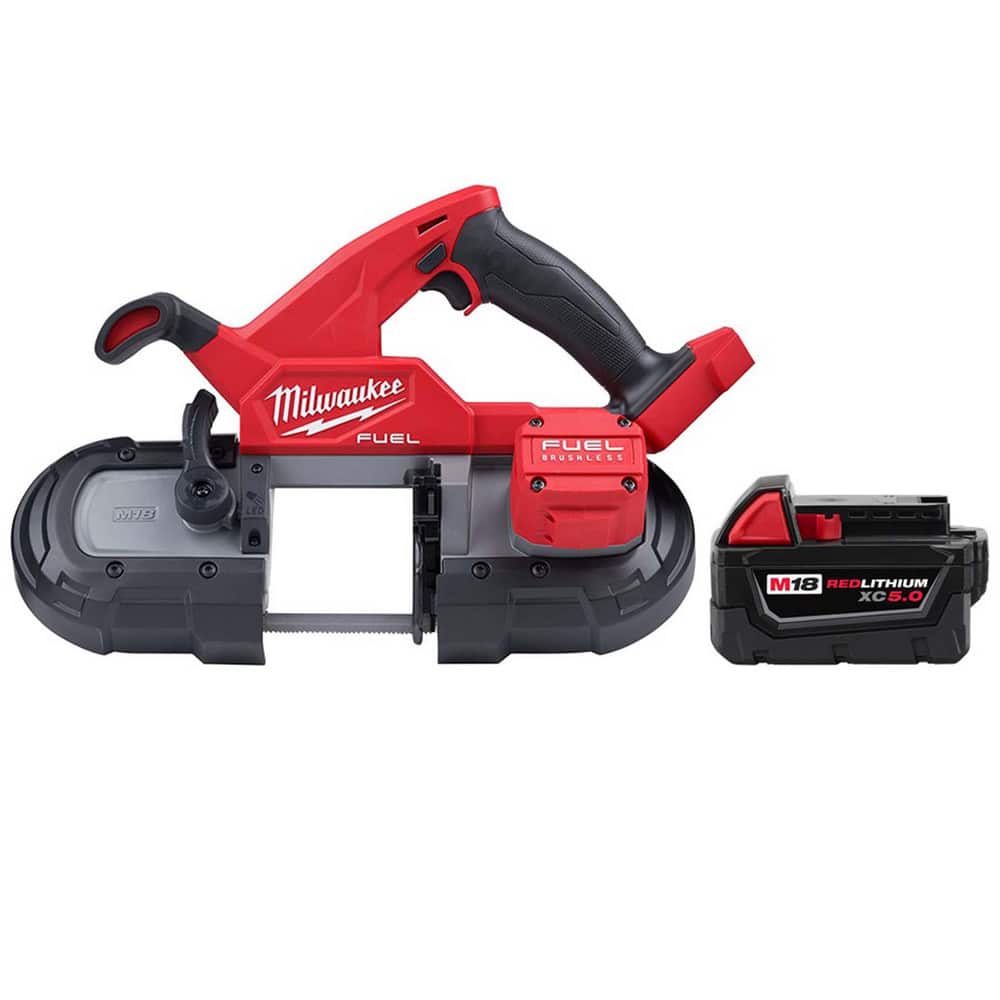 Cordless Portable Bandsaws; Voltage: 18.00 ; Maximum Depth of Cut (Decimal Inch): 3-1/4 ; Low Speed (SFPM): 0 ; Cutting Capacity - Round: 3-1/4 in ; Cutting Capacity - Rectangular: 3-1/4 in ; Number Of Speeds: Variable