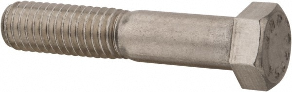 Value Collection 4332CH188 Hex Head Cap Screw: 7/16-14 x 2", Grade 18-8 Stainless Steel, Uncoated Image