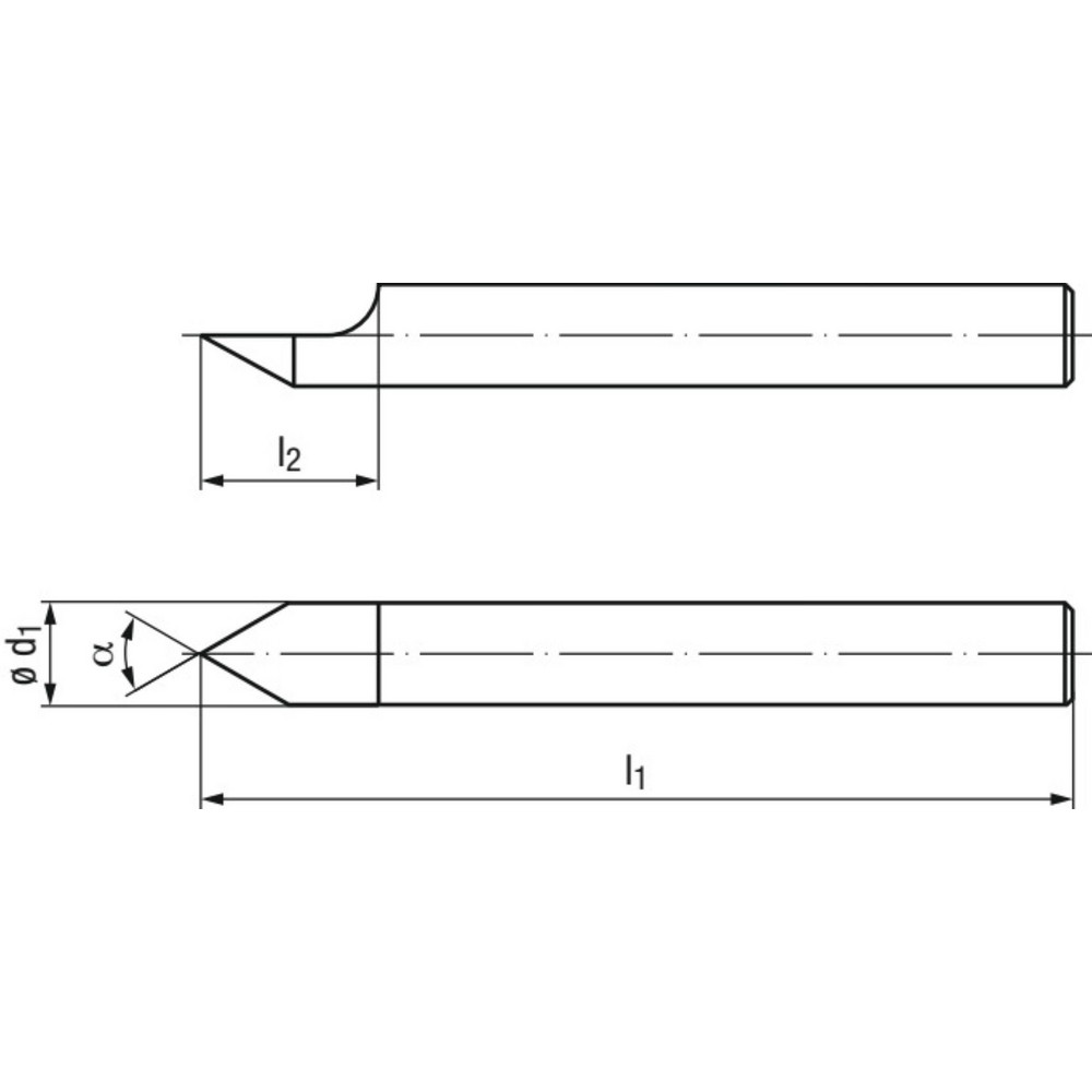 Emuge Engraving Cutters; Cutter Diameter (Decimal Inch) 0.1575
