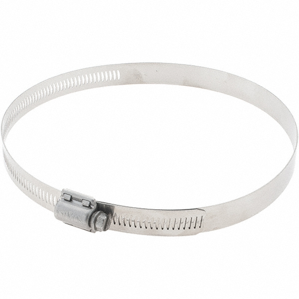 Worm Gear Clamp: 4-1/8 to 7" Dia, Stainless Steel Band