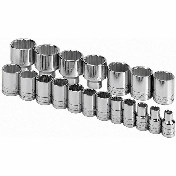 SK 1/2" Drive Socket Set 74114125 MSC Industrial Supply