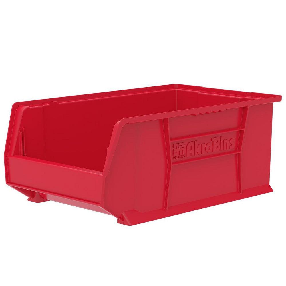 AKRO-MILS 30281RED Plastic Hopper Stacking Bin: Red Image