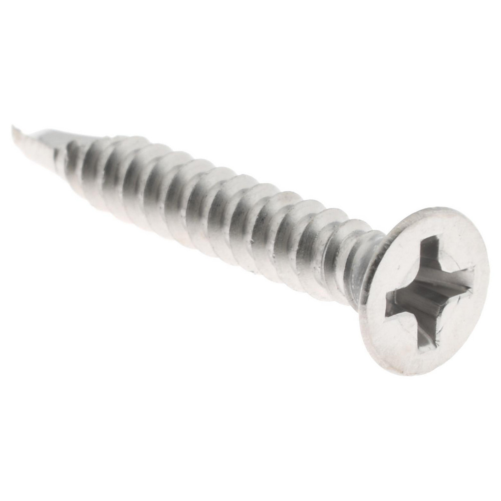 #6, Flat Head, Phillips Drive, 1" OAL, #2 Point, Self Drilling Screw