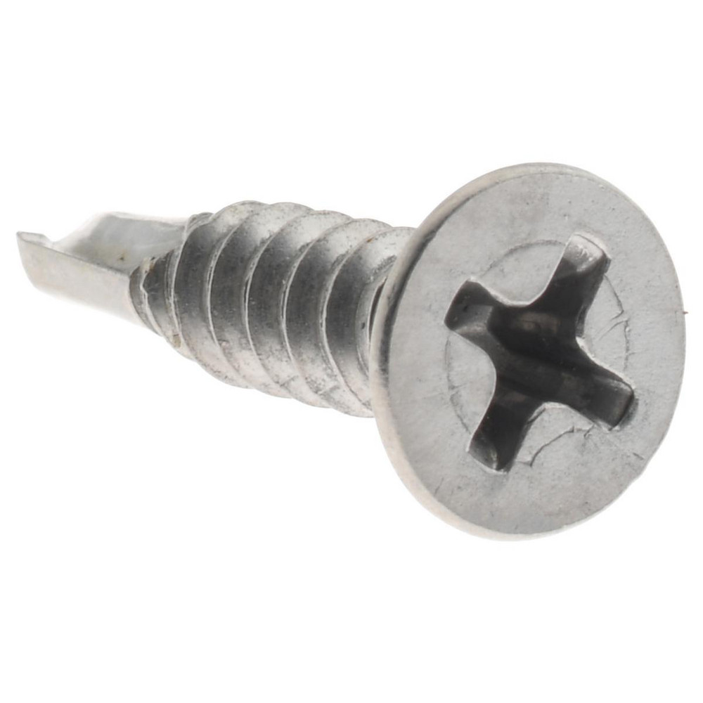 #8, Flat Head, Phillips Drive, 3/4" OAL, #2 Point, Self Drilling Screw