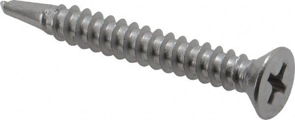 Value Collection R55000098 #10, Flat Head, Phillips Drive, 1-1/2" OAL, #3 Point, Self Drilling Screw Image