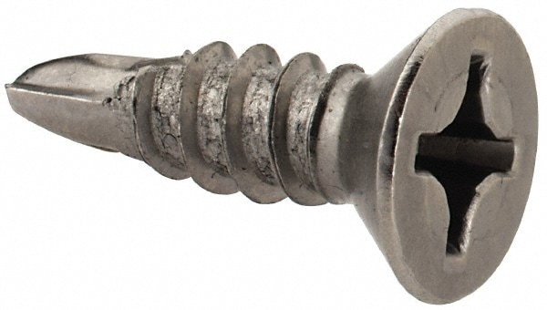 Value Collection R55000100 #12, Flat Head, Phillips Drive, 3/4" OAL, #3 Point, Self Drilling Screw Image