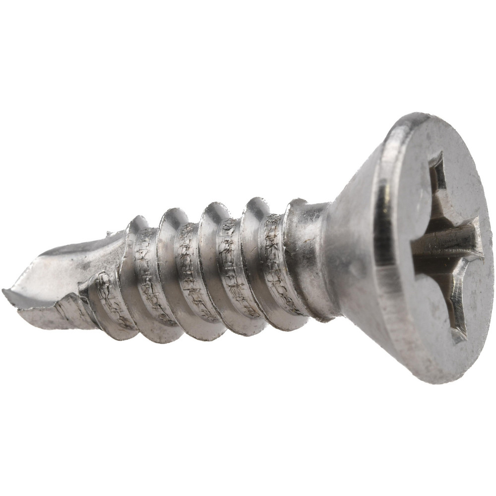 #12, Flat Head, Phillips Drive, 3/4" OAL, #3 Point, Self Drilling Screw