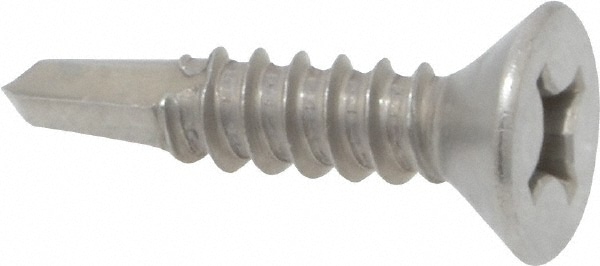 Value Collection R55000102 #12, Flat Head, Phillips Drive, 1" OAL, #3 Point, Self Drilling Screw Image