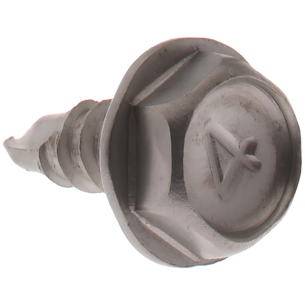 #6, Hex Washer Head, Hex Drive, 3/8" Length Under Head, #2 Point, Self Drilling Screw