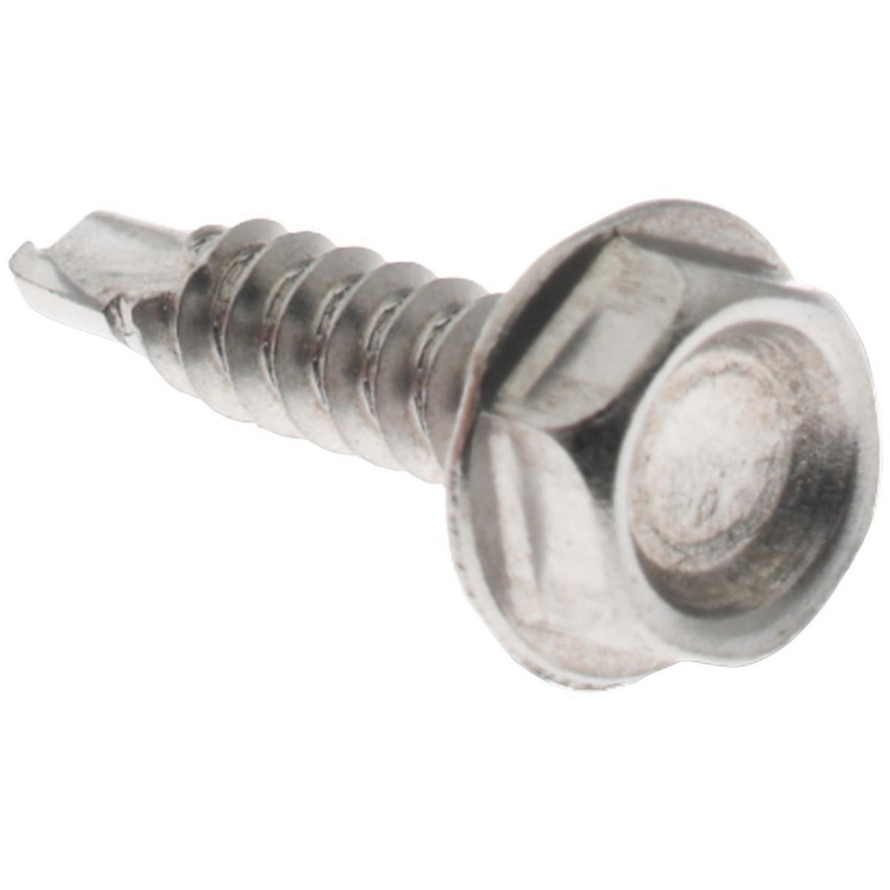 #6, Hex Washer Head, Hex Drive, 5/8" Length Under Head, #2 Point, Self Drilling Screw