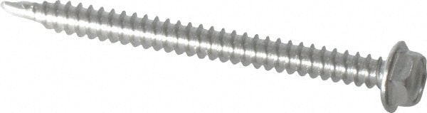 Value Collection R55000142 #8, Hex Washer Head, Hex Drive, 2" Length Under Head, #2 Point, Self Drilling Screw Image