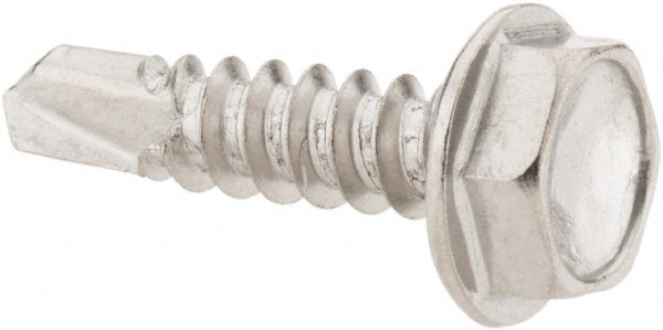 Value Collection MSC-74125386 #10, Hex Washer Head, Hex Drive, 3/4" Length Under Head, #3 Point, Self Drilling Screw Image