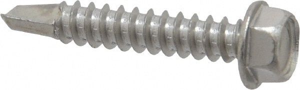 Value Collection R55000158 #12, Hex Washer Head, Hex Drive, 1-1/4" Length Under Head, #3 Point, Self Drilling Screw Image