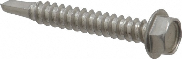 Value Collection R55000160 #12, Hex Washer Head, Hex Drive, 1-1/2" Length Under Head, #3 Point, Self Drilling Screw Image