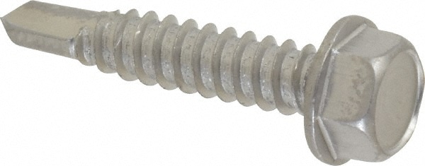 Value Collection MSC-74125485 #14, Hex Washer Head, Hex Drive, 1-1/4" Length Under Head, #3 Point, Self Drilling Screw Image